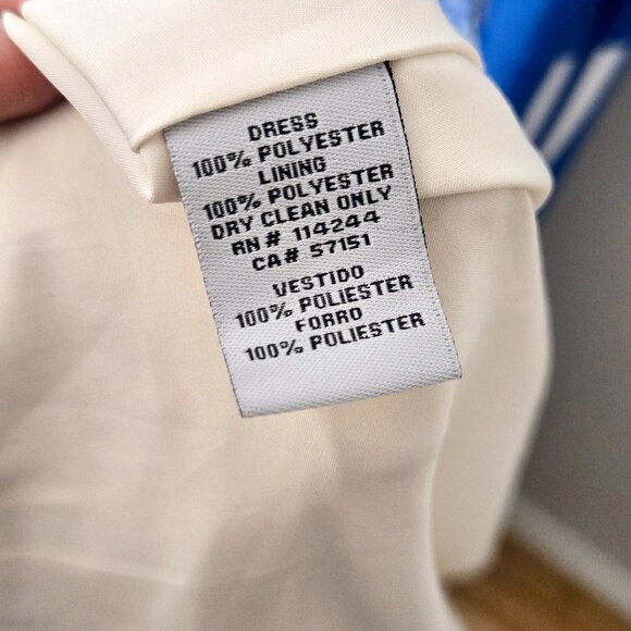 Eliza J floor length blue patterned dress - Picture 7 of 7